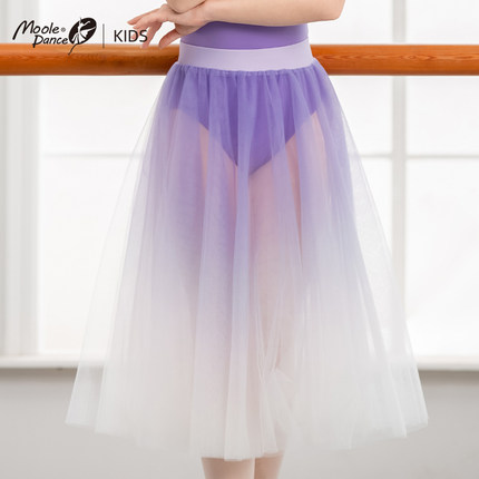 小茉莉新款芭蕾舞裙儿童舞蹈纱裙女童半身长裙中国舞练功服tutu裙