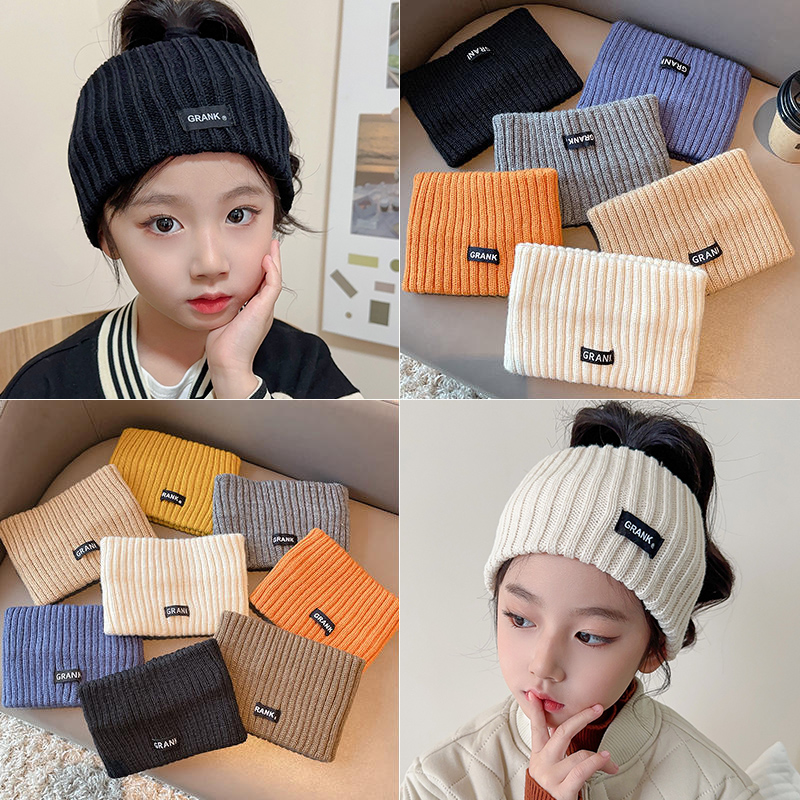 儿童发带女童秋冬护额头保暖头套