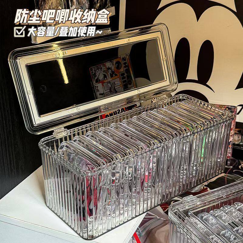 吧唧收纳盒透明带盖徽章