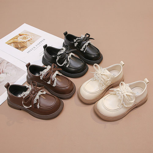 女童英伦风小皮鞋软底洋气乐福鞋