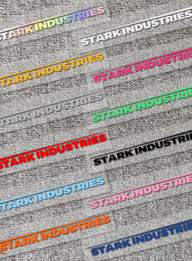 钢铁侠车贴Stark lndustries复仇者联盟斯塔克工业汽车摩托车贴纸