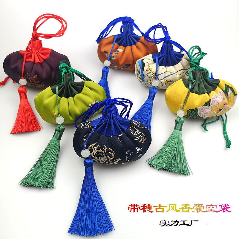 长绳挂脖端午空香包古风流苏香囊