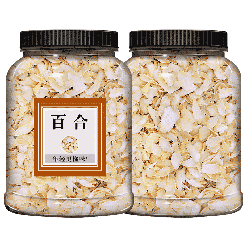 百合干500g克大片包邮肉厚药用中药材苦百合干新货干货食用百合