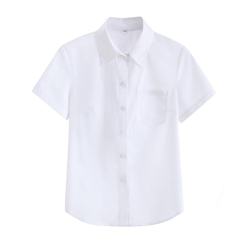 jk制服基础款衬衫女学院风夏季短袖校服中学生日系jk衬衫学生装