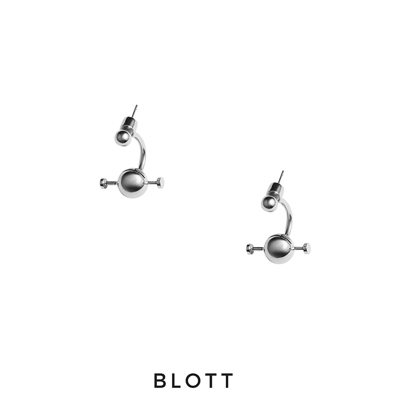 blott官方店原创设计纯银耳针