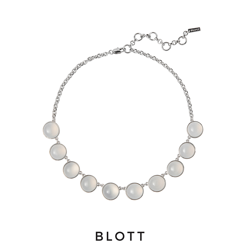 【李宇春同款】BLOTT 黑白玛瑙简约项链