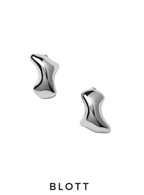 【董洁李宇春同款】BLOTT 立体不规则立面耳环 金银夸张造型耳饰