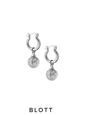 【赵丽颖同款】BLOTT 透明种子金银圈圈耳环