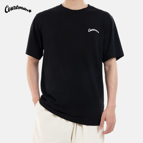 COURTMAN短袖新款纯棉简约短袖t