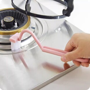 卫生间马桶刷加长柄刷去死角清洁刷V型塑料厕所马桶侧弯曲刷子