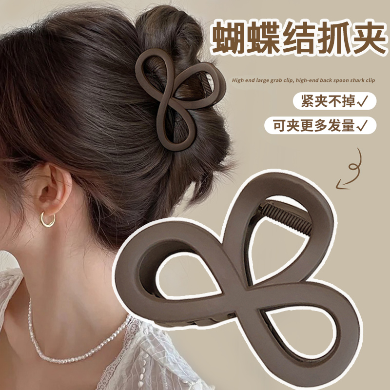 高级感中号抓夹发量少盘发夹女