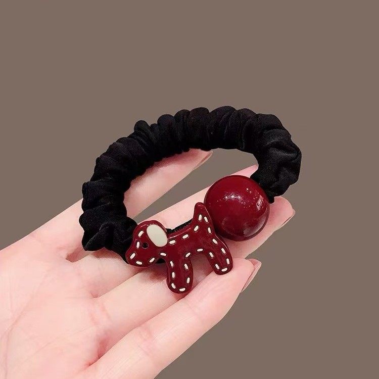 简约可爱小狗百搭发圈头绳红色时尚皮套发饰韩国新款扎马尾头巾遮,运动包/户外包/配件,头巾/遮耳,淘宝优惠券,粉丝福利购,淘宝优惠卷