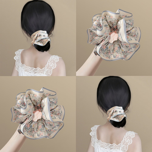 碎花柔环！超仙森系肠圈大发圈