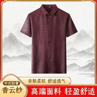 恒清优选男装专柜正品时尚polo衫轻奢商务男士翻领短袖桑蚕丝衬a1