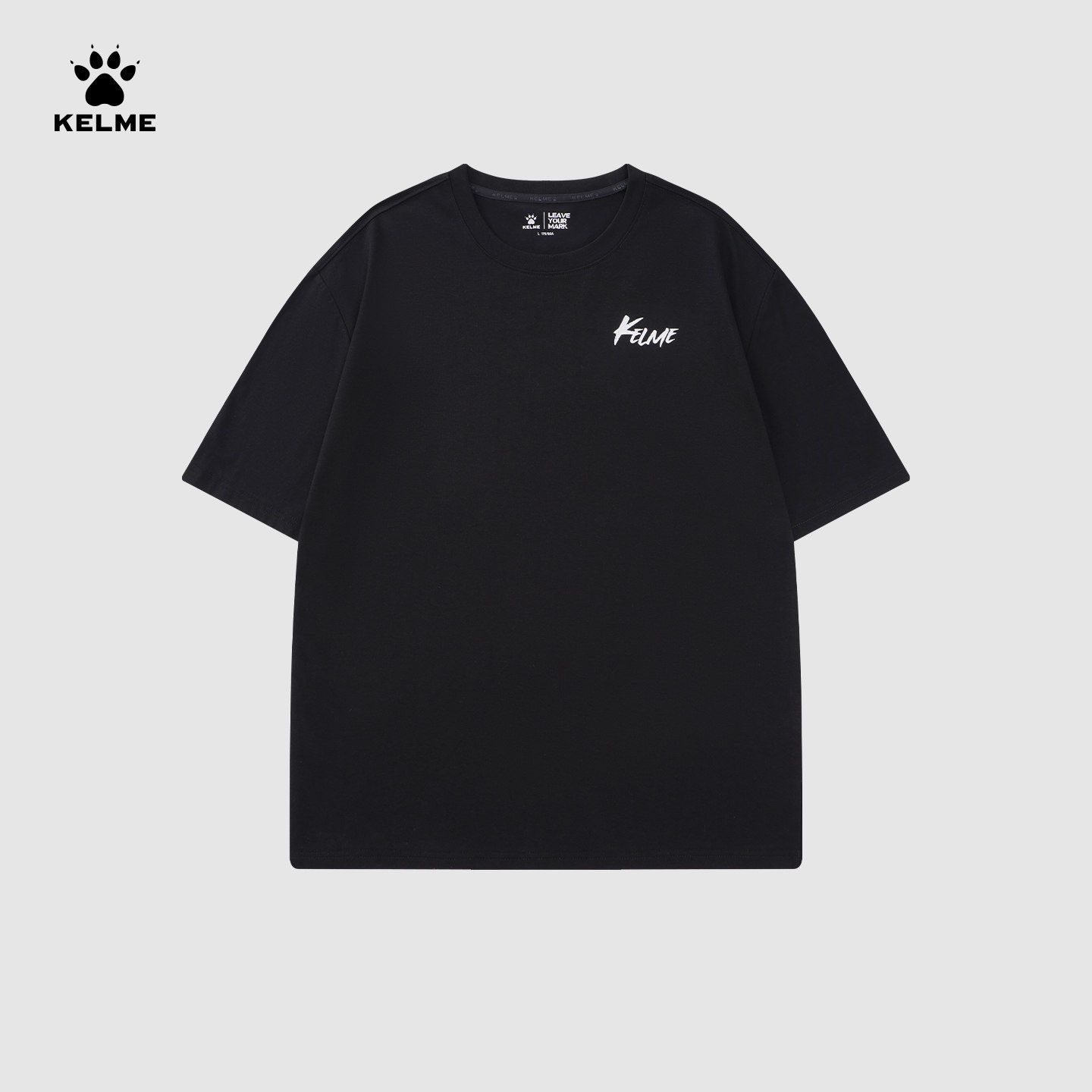 卡尔美情侣款潮流短袖t恤夏季新款休闲美式宽松健身速干运动上衣