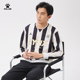 运动T恤 足球风宽松长袖 KELME卡尔美斑纹潮流卫衣男秋冬季 2024新款
