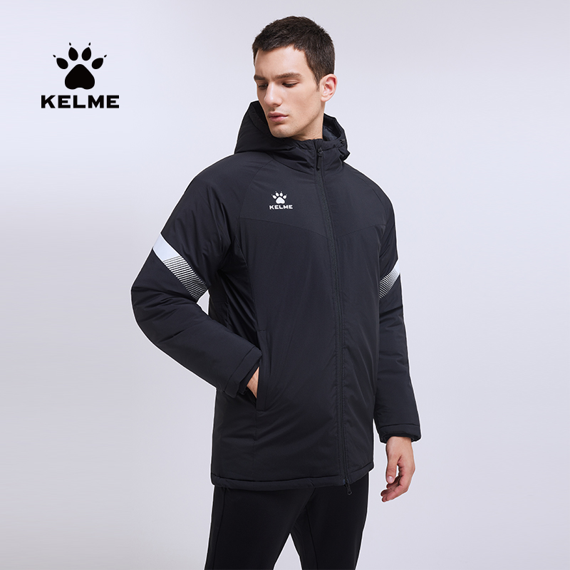 kelme足球训练服短款运动棉衣