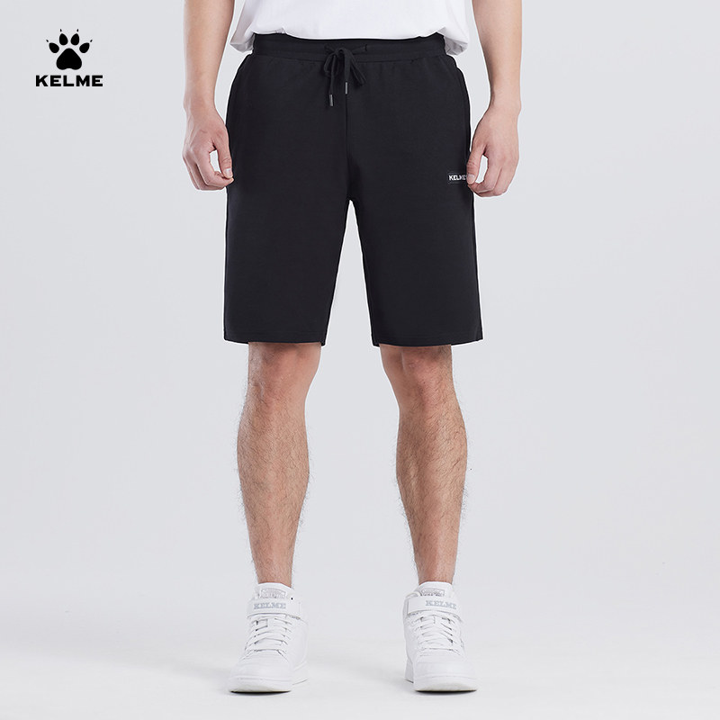 kelme/卡尔美运动短裤男运动足球裤子休闲宽松五分裤针织沙滩短裤