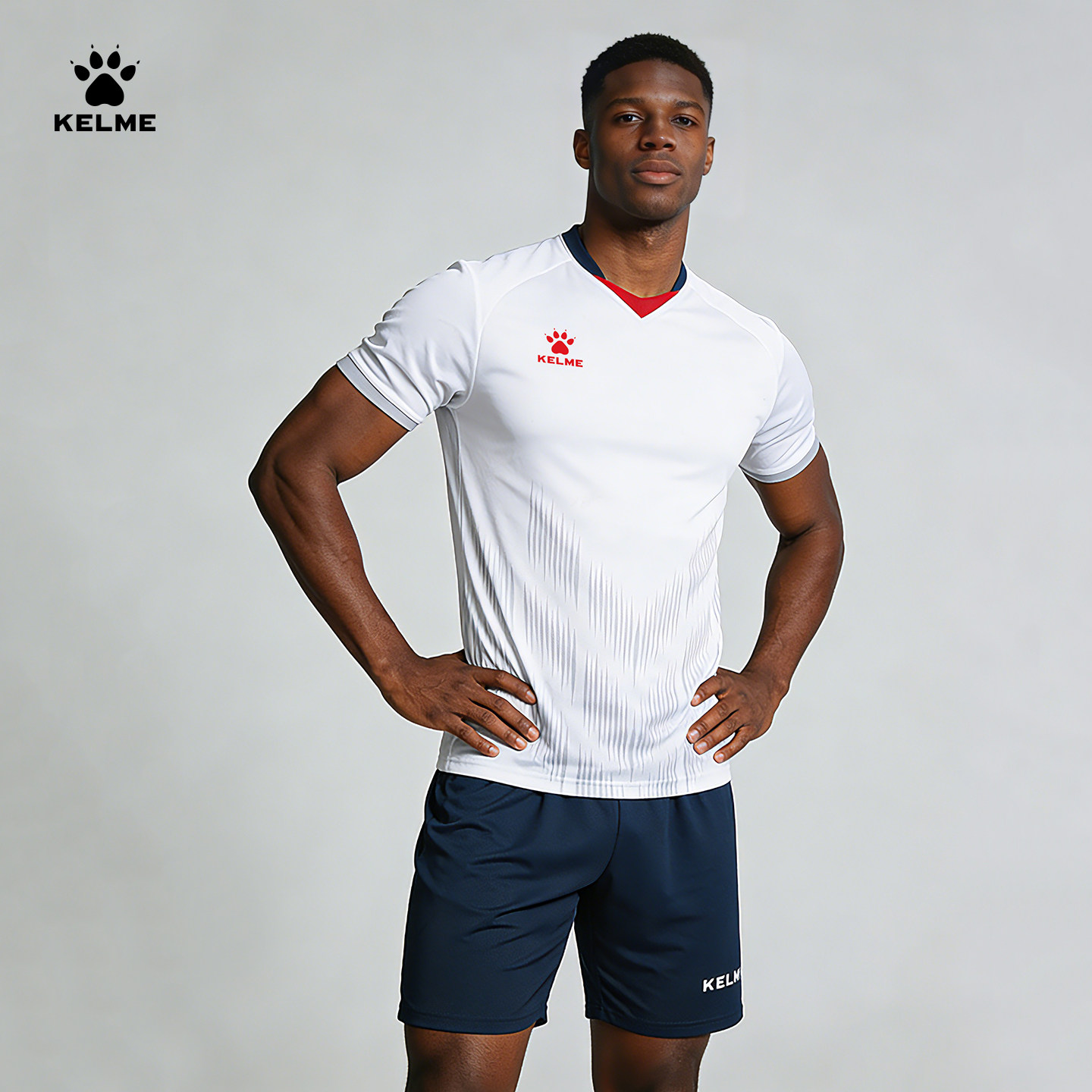 KELME/卡尔美足球服套装男定制比赛训练队服运动服装短袖组队球衣