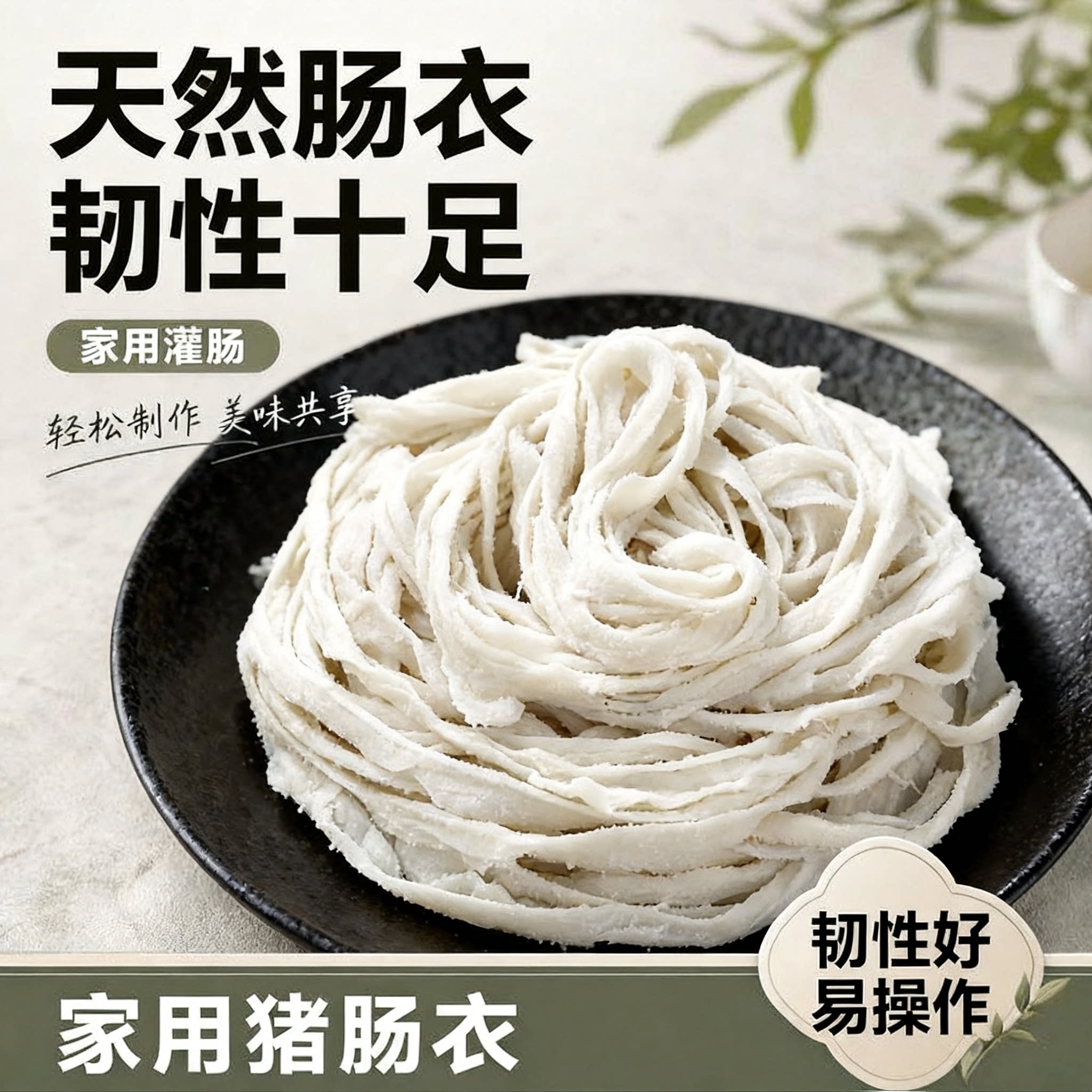家用天然猪肠衣自制灌香肠腊肠红肠衣/肠类加工原料