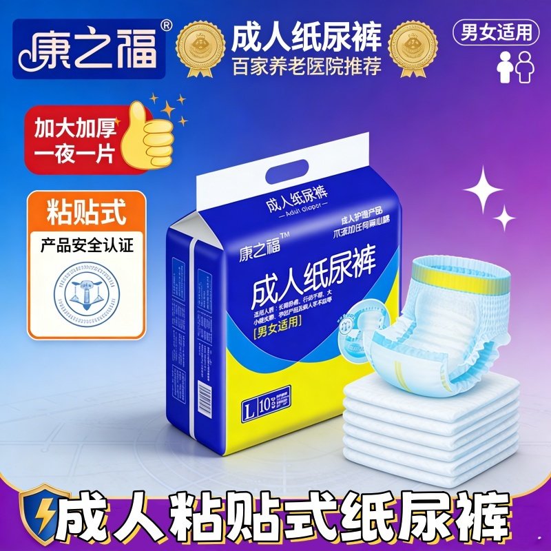 床老人防漏纸尿裤L码康之福成人尿不湿男女通用夜用安睡护理装,孕妇装/孕产妇用品/营养,看护垫/一次性床垫,淘宝优惠券,粉丝福利购,淘宝优惠卷