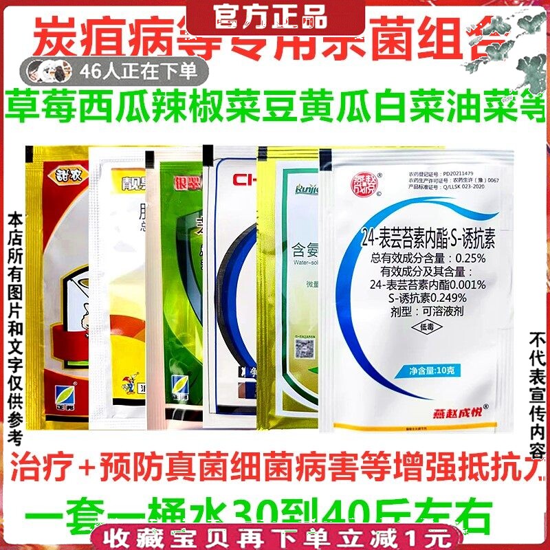 草莓炭疽病杀菌剂贪苴真菌细菌病害辣椒草每黄瓜西瓜菜豆白菜油菜