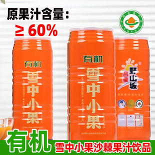 雪中小果沙棘汁吕梁野山坡有机沙棘果汁饮料960ML 桶山西特产正品