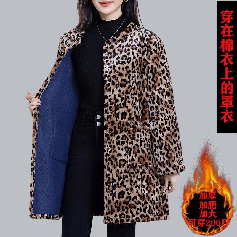 冬季法兰绒罩衣女加厚加