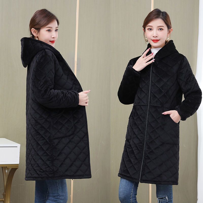 罩衣女工作服新款冬加绒