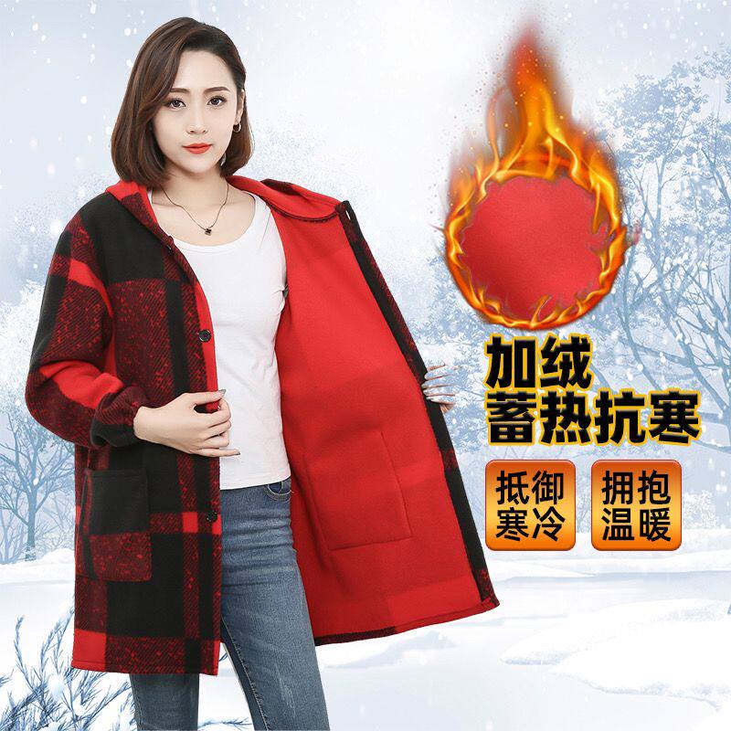 韩版剪毛绒羽绒服罩衣成