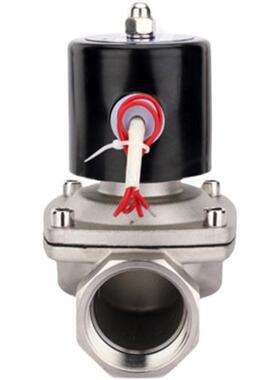 纯铜线304不锈钢电磁开关阀常闭2w水阀气阀  220v24v6分 dn15包邮