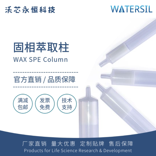 Watersil WAX固相萃取柱弱阴离子交换前处理聚合物SPE柱