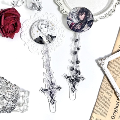 【卡米踪】玫瑰荆棘剑 骑士剑亚克力打卡棒谷美吧唧推活徽章展示