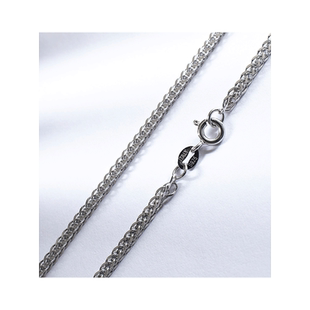 S925纯银项链女夏肖邦链秋冬配饰毛衣链长款男银链子裸链素链颈链