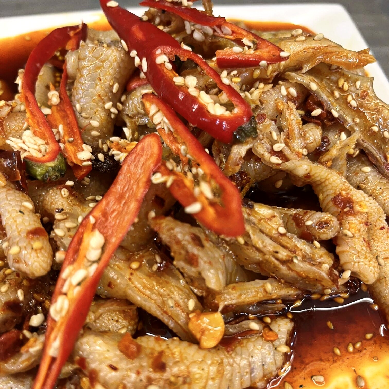 【九妹凤爪总店】无骨百香果凤爪450g 乐山实体店现做无骨鸡爪