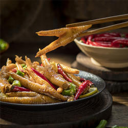 【乐山九妹凤爪官方店】柠檬酱香凤爪450g乐山府街鼓楼街网红小吃