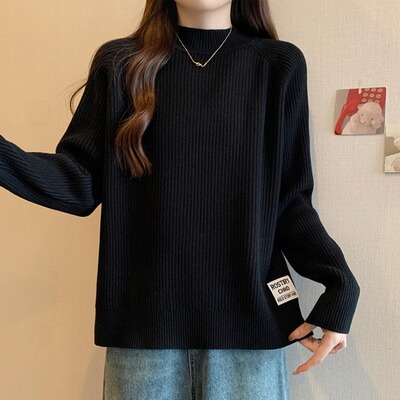 大码女装半高领加厚洋气