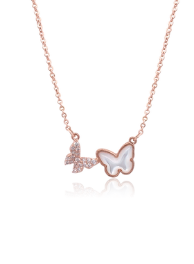 Chomel新加坡官方精致灵动蝴蝶吊坠锁骨项链3598