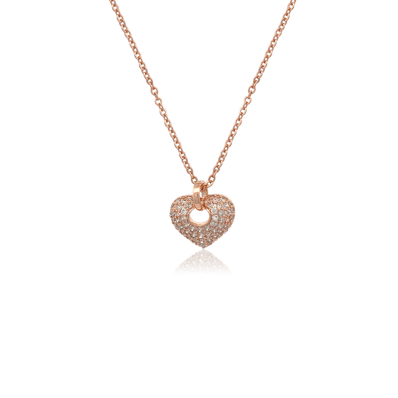 Chomel璀璨锆石浪漫心动爱心项链