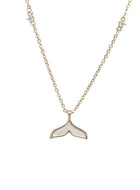 Chomel美人鱼尾项链女生款小众轻奢高级设计感七夕礼物送女友3352