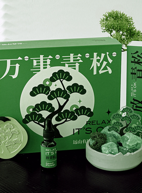 放青松小摆件办公室工位桌面装饰品治愈情绪稳定解压好物礼物上班