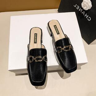 小风中跟头穆勒新单鞋 包半拖鞋 半托鞋 春香季 女穿外2025年款