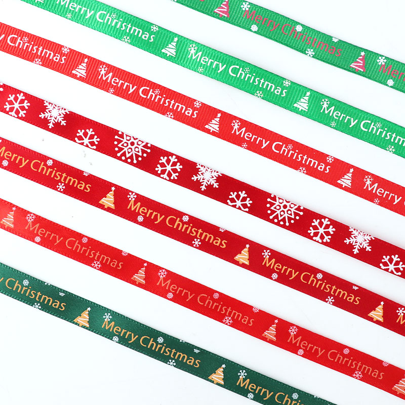 螺纹圣诞节彩带蝴蝶结绸带
