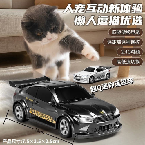 迷你遥控车四驱电动猫玩