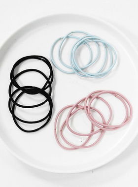 T细发圈A1zb551-简约头绳少女扎头发橡皮筋发圈基础细发绳