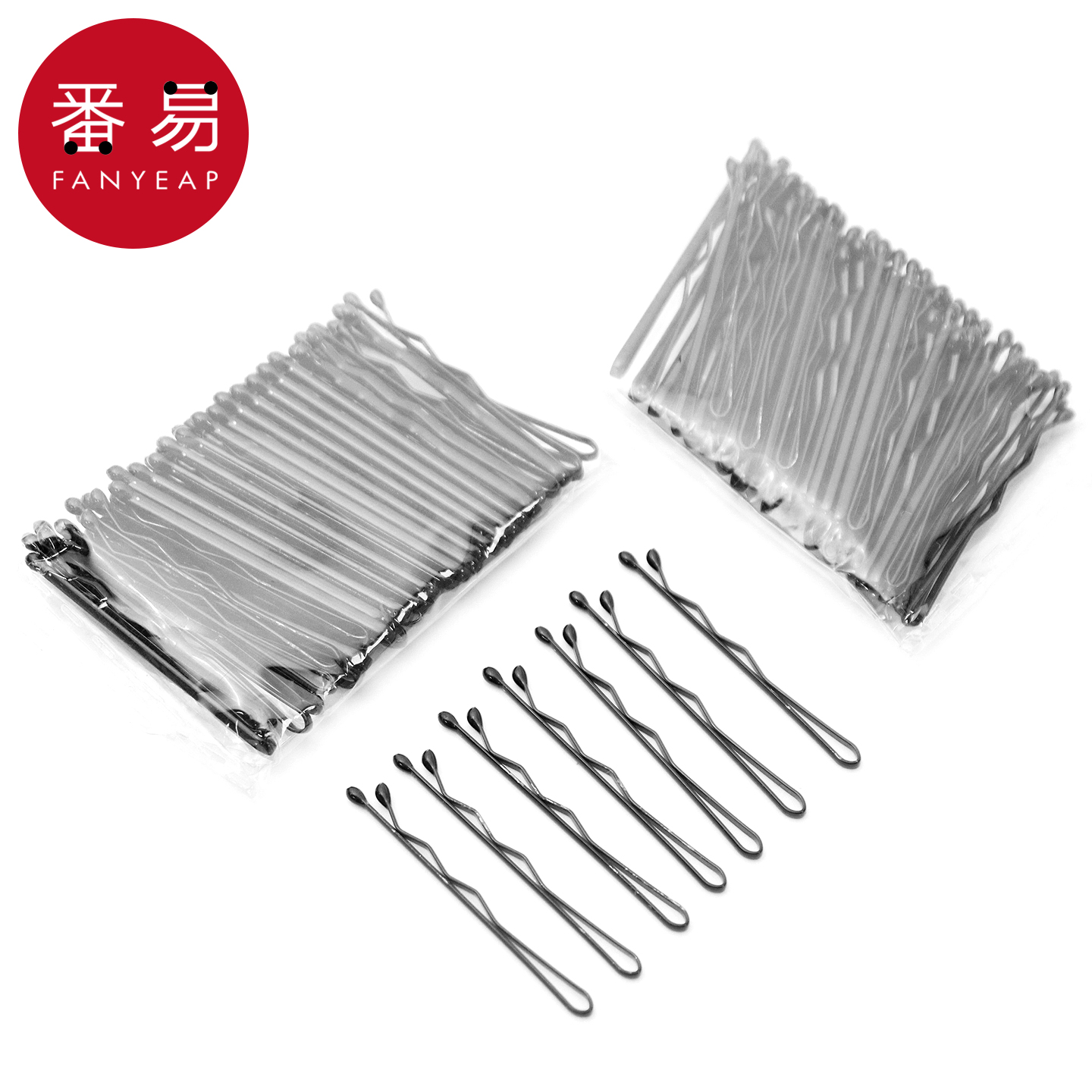 一字夹/迷你A1pq801-黑色发夹碎发刘海前额侧边夹黑夹子头饰发夹