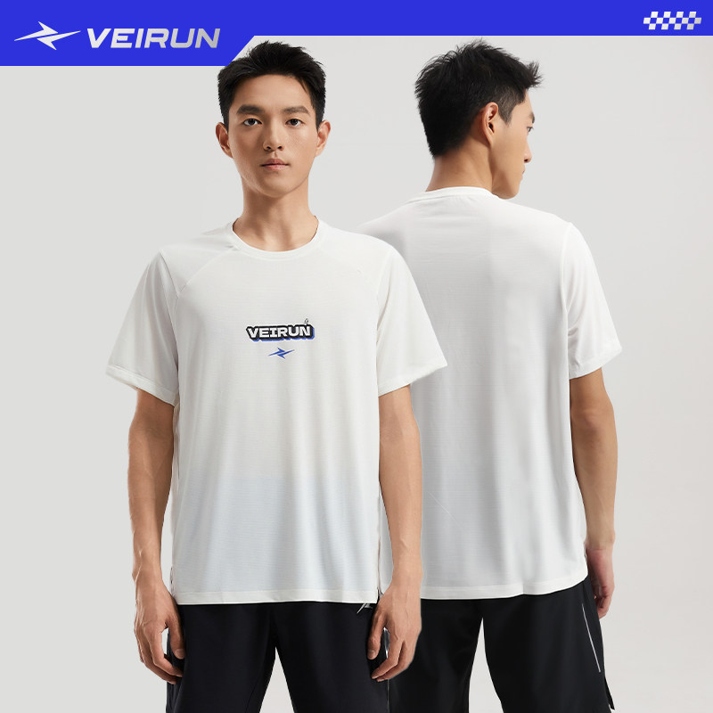 威量品牌文化衫日常中性休闲田径运动服透气夏季短袖舒适轻便T恤