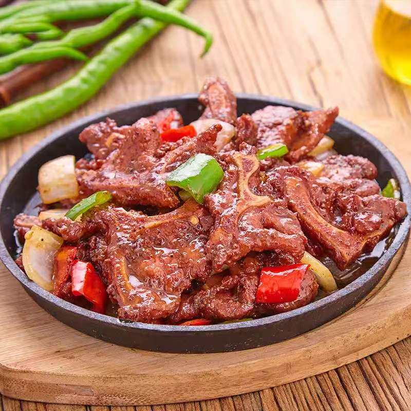 黑椒猪排手抓扇子骨酒店餐饮特色菜批发食材烧烧半成品私房方便菜