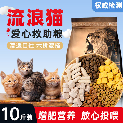 流浪猫猫猫粮营养救助经济实惠