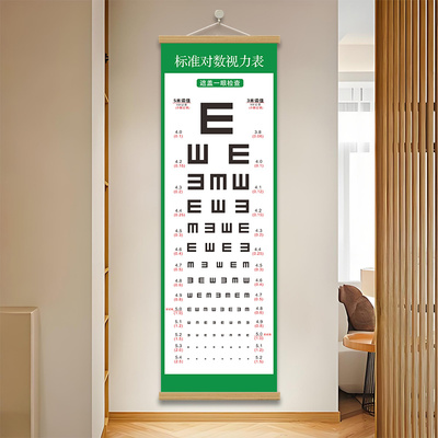 视力恢复训练图眼肌运动挂画